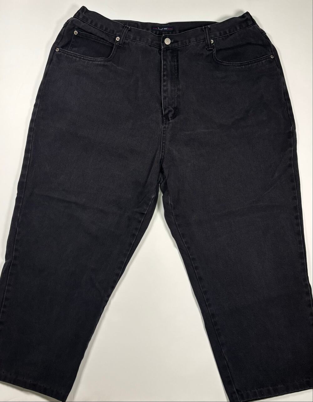 Vintage Bill Blass Easy Fit Black Denim Mom Jeans Plus Size 20W